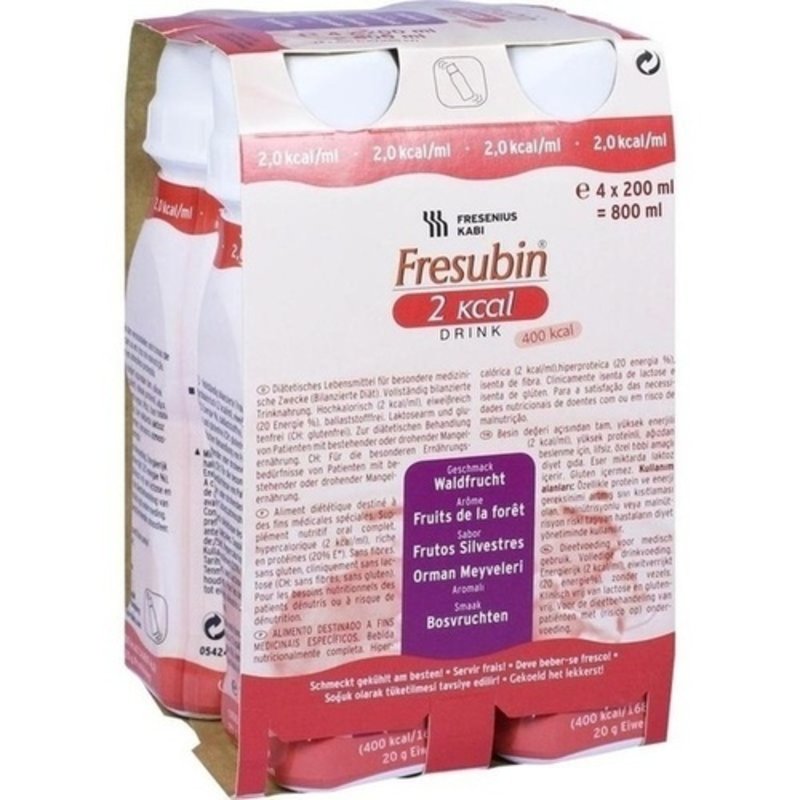 Fresubin 2kcal Drink Waldfrucht Trinkflasche 4x200 ml PZN 00063785 - PK/4