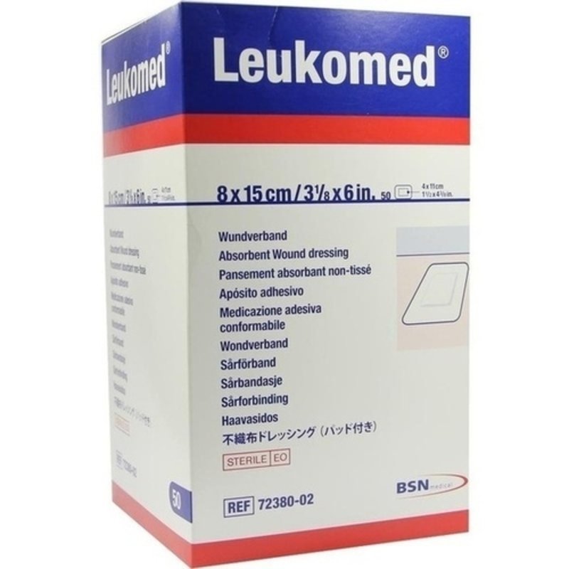 Leukomed sterile Pflaster 8x15cm 50 ST PZN 01050738 - PK/50