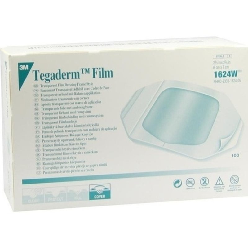 Tegaderm 3M Film 6x7 cm 1624W 100 ST PZN 02097989 - PK/100