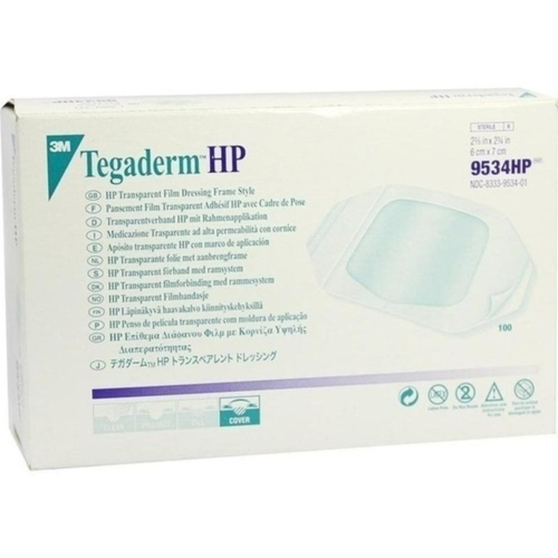 Tegaderm 3M Transpar.Verb. 6x7cm 9534HP 100 ST PZN 03106489 - PK/100