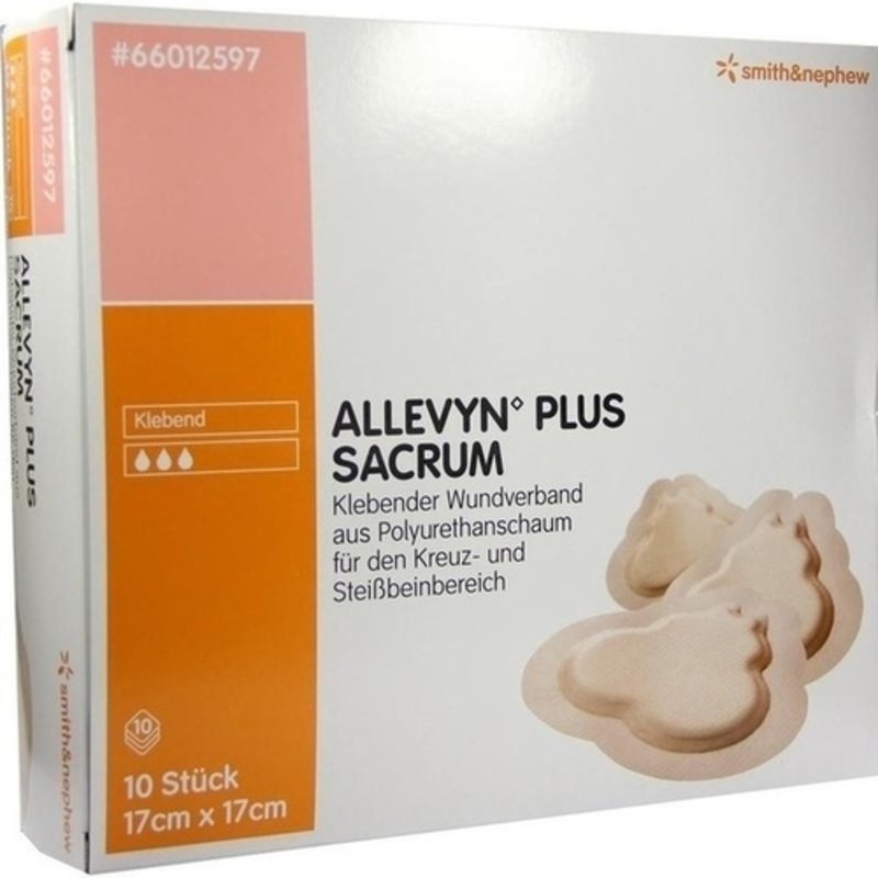 Allevyn Plus Sacrum 17x17cm Wundauflage 10 ST PZN 03816475 - PK/10