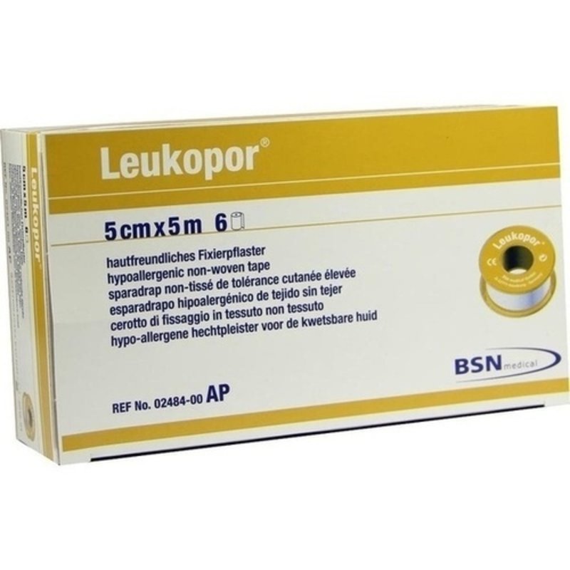 Leukopor 5mx5cm 6 ST PZN 04593592 - PK/6