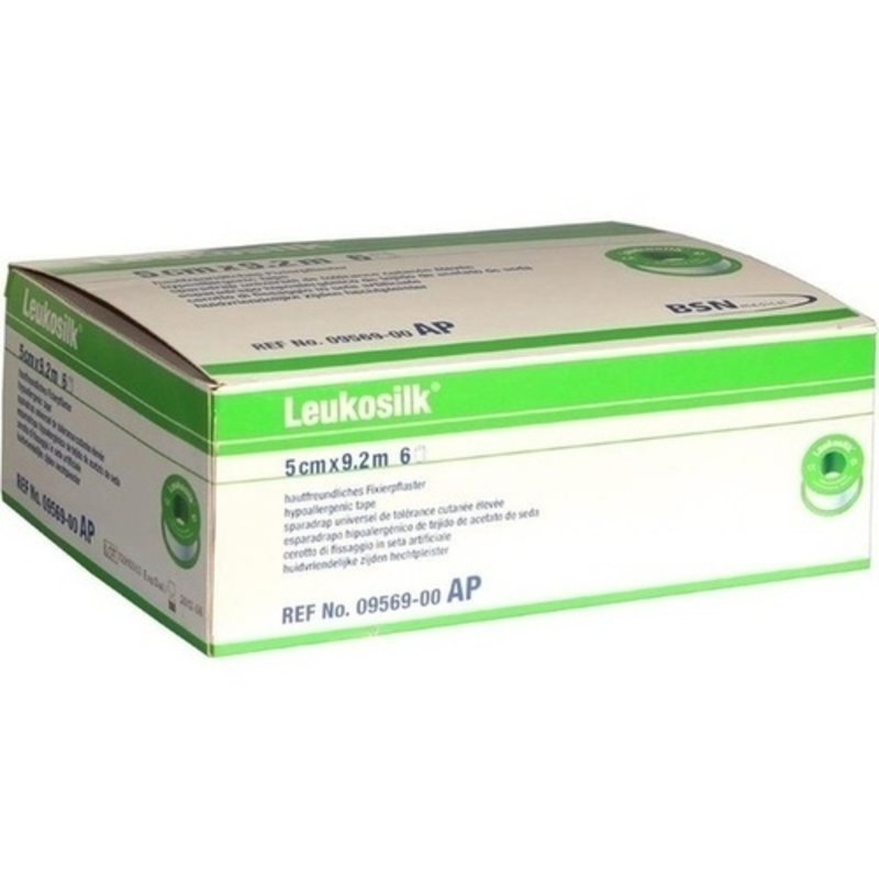 Leukosilk 9,2mx5cm 9569 6 ST PZN 04593698 - PK/6