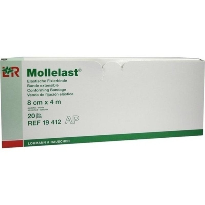 Mollelast Binden weiss 8cmx4m 20 ST PZN 04781566 - PK/20