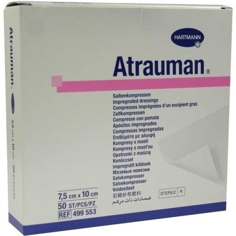 Atrauman 7,5x10cm steril Kompressen 50 ST PZN 04889849 - PK/50