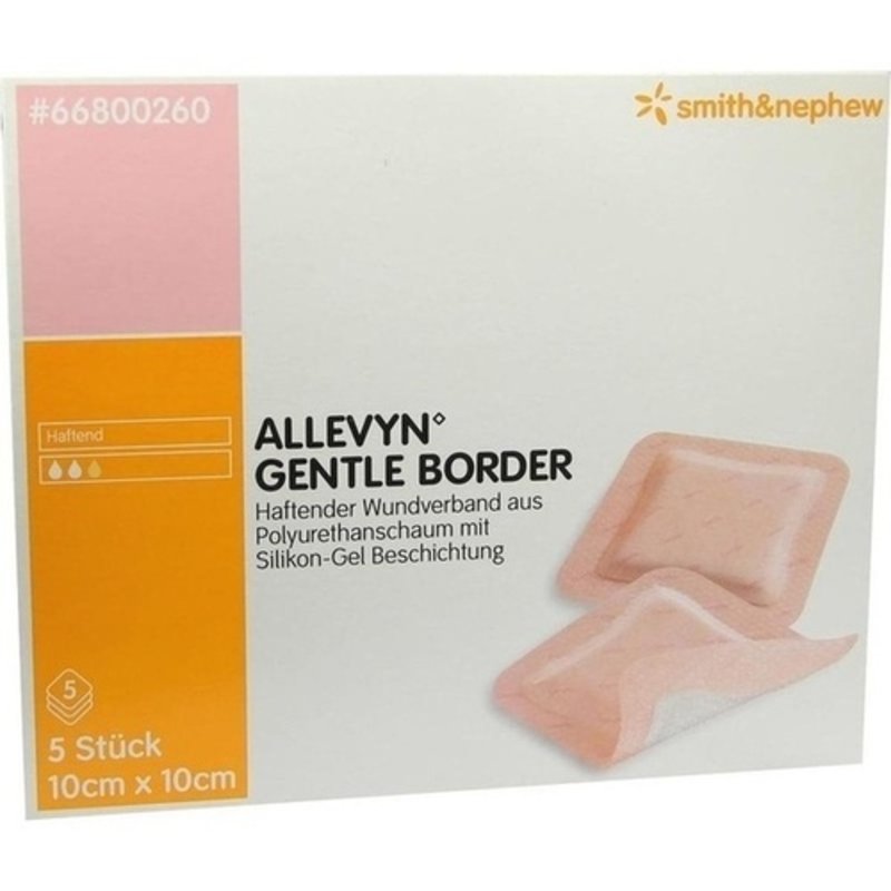 Allevyn Gentle Border 10x10cm Verband 5 ST PZN 06087456 - PK/5