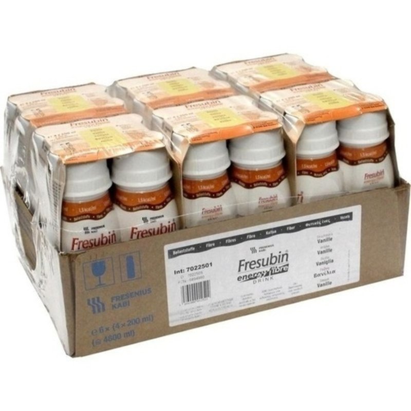 Fresubin Energy Fibre Drink Vanille Trinkflasche 6x4x200 ml PZN 06894990