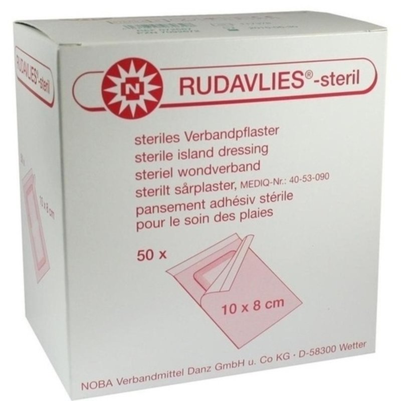 Rudavlies 10cmx8cm Verbandpflaster steril 50 ST PZN 07092672 - PK/50