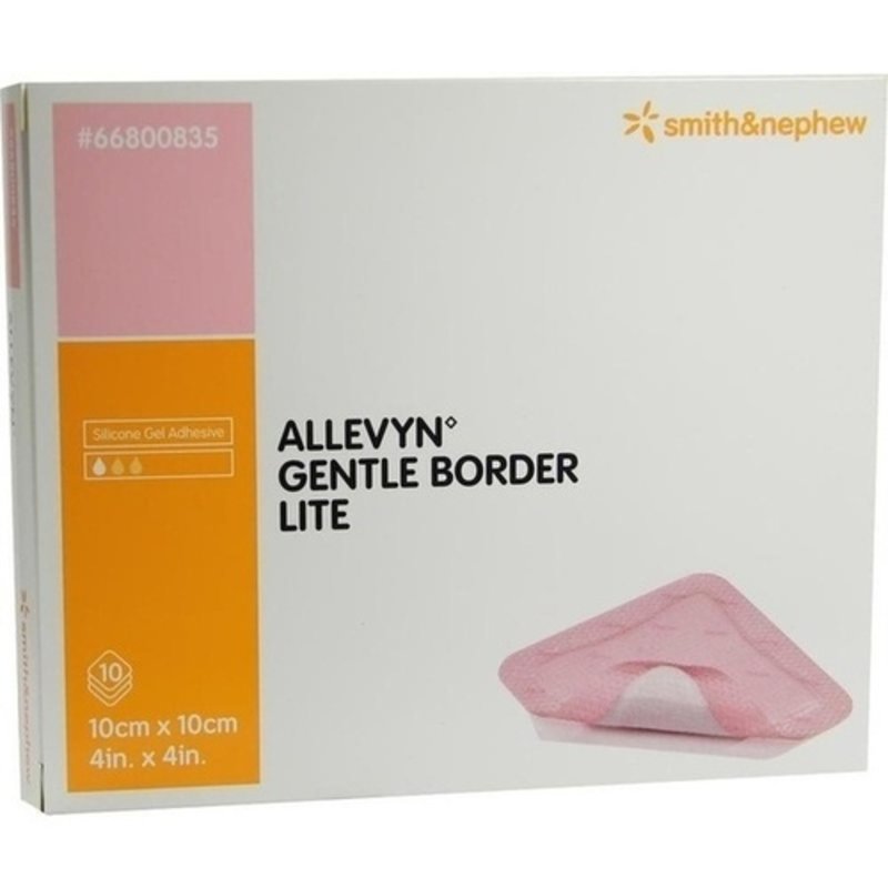 Allevyn Gentle Border Lite 10x10cm Schaumverb. 10 ST PZN 09431227 - PK/10