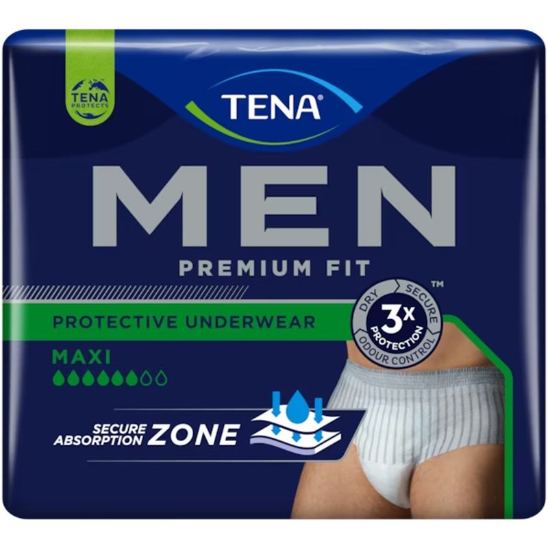 TENA Men Premium Fit Inkontinenz Pants Maxi S/M - 4 x 12 Stück