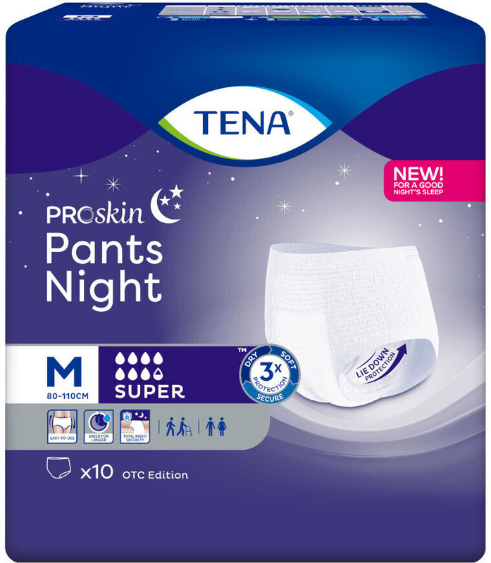 TENA Pants Night Super M bei Inkontinenz - 4x10 Stück - Aktionspreis