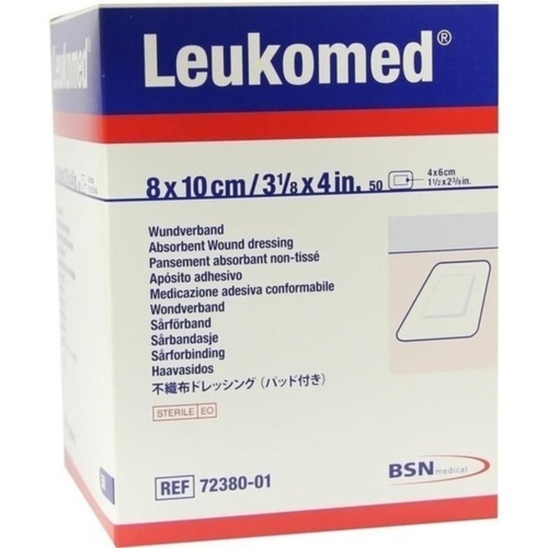 Leukomed sterile Pflaster 8x10cm 50 ST PZN 01050715 - PK/50