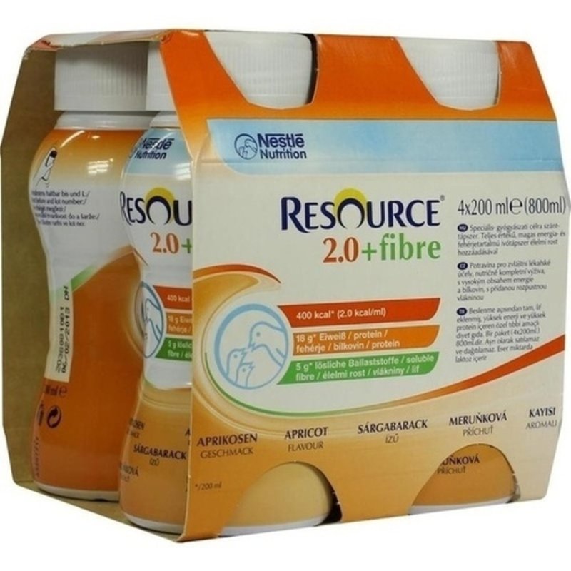 Resource 2.0 + Fibre Aprikose 4x200ml PZN 01743884 - ST