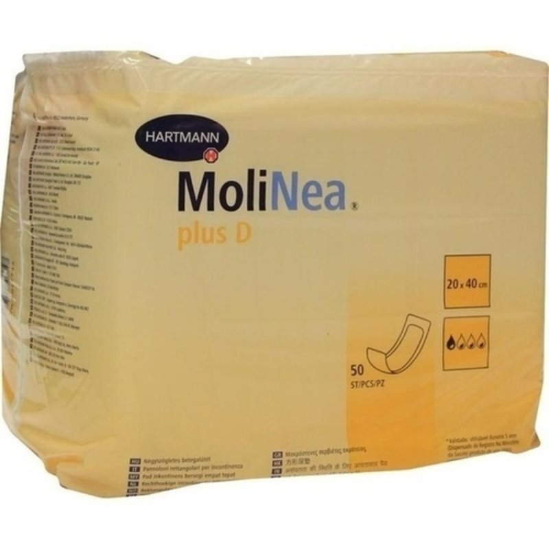 Molinea plus D Saugk. 20x40cm 50 ST PZN 02017743 - PK/50 - Nachfolge MoliCare Rectangular 3 Tropfen