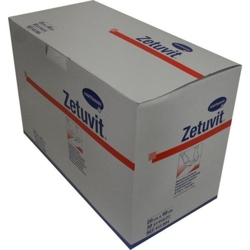 Zetuvit Saugkompresse unsteril 20x40cm 30 ST PZN 03242695 - PK/30