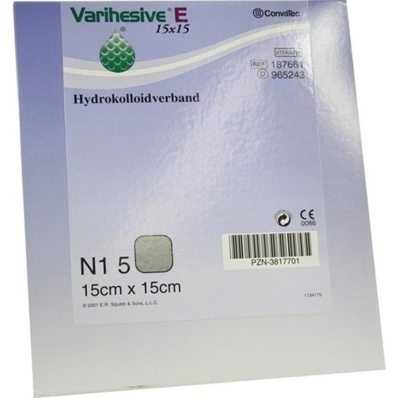 Varihesive E 15x15cm HKV hydroaktiv 965243  5 ST PZN 03817701 - PK/5