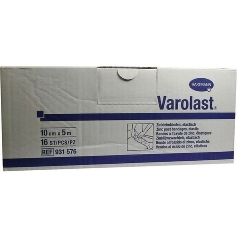 Varolast Zinkleimbinde 10cmx5m 16 ST PZN 04569961 - ST - Nachfolger PZN 02667263