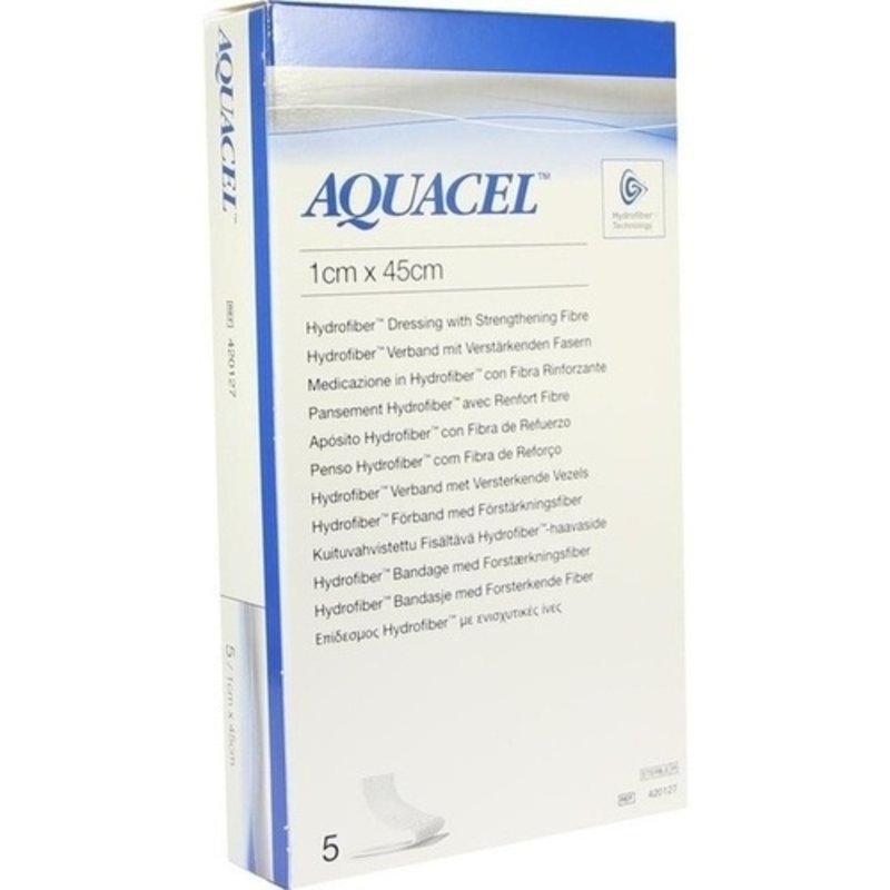 Aquacel 1x45cm Tamponaden m. Verstärkungsfasern 5 ST PZN 06585438 - PK/5