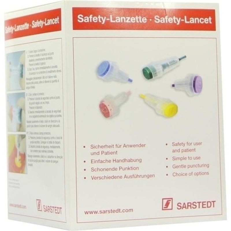 Safety Lanzette 21G norm.grün Einst.Tiefe 1,8mm 200 ST PZN 06796112 - PK/200