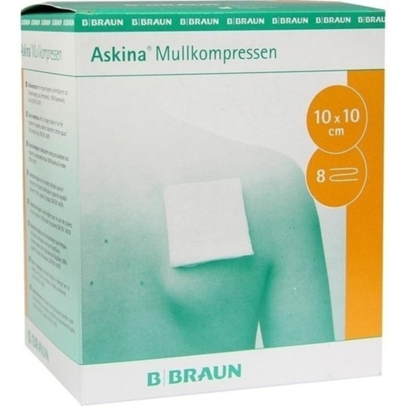 Askina Mullkompressen 10x10cm steril 25x2 ST PZN 06874496 - PK/50