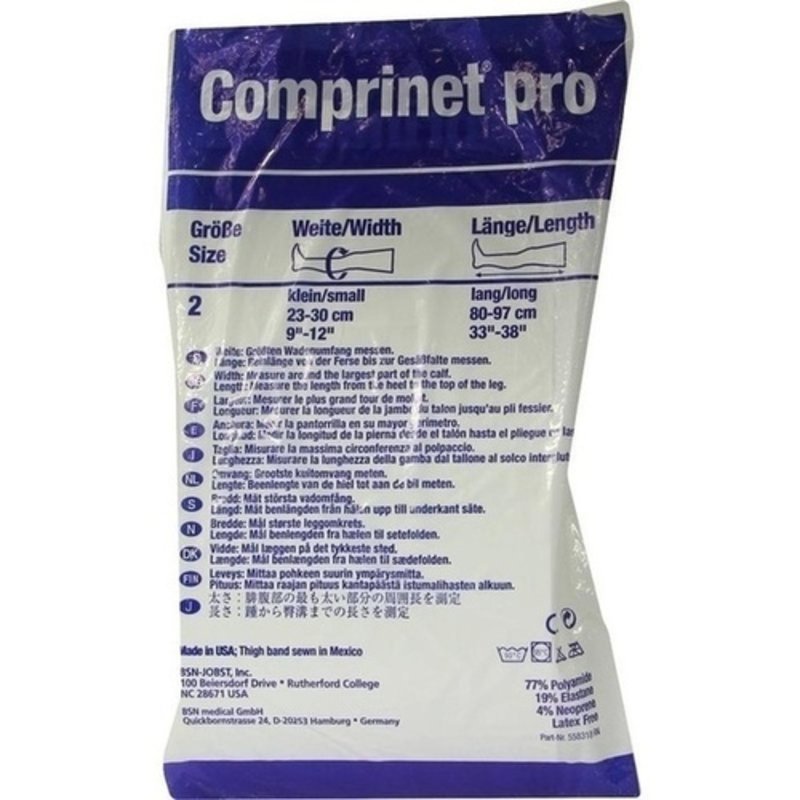 Comprinet pro Strumpf oberschenk.lang Gr. 2 2 ST PZN 08826691 - PAAR