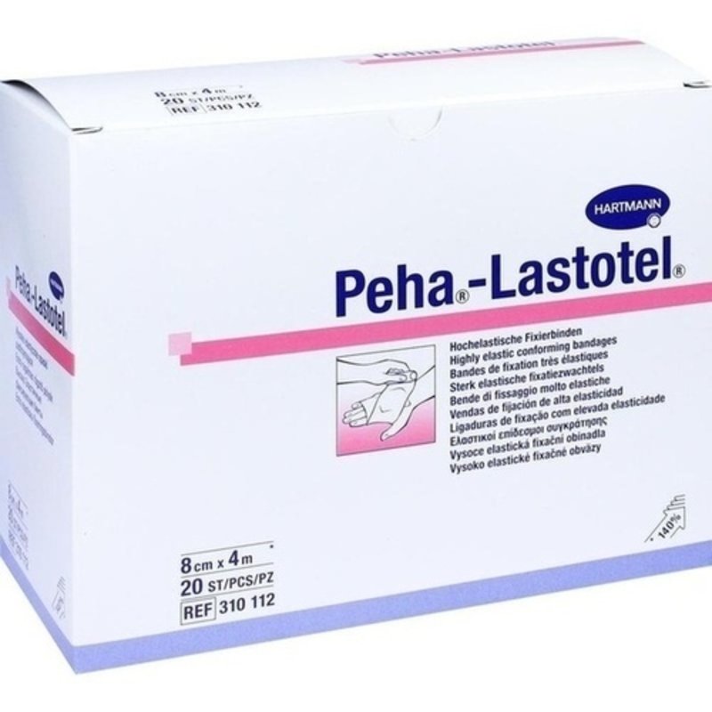 Peha Lastotel Fixierbinde 8cmx4m 20ST PZN 10069464 - PK/20