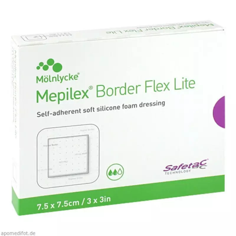 Mepilex Border Flex Lite 7.5x7.5cm, 5 Stk. PZN 16226516