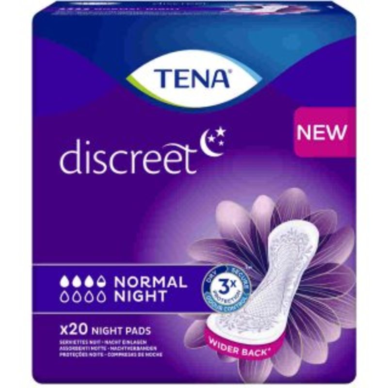 TENA Discreet Normal Night Inkontinenz Einlagen 1 x 20 Stk.