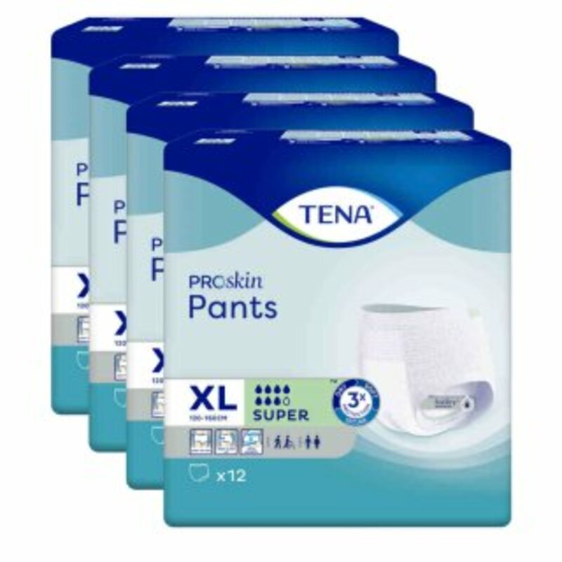 TENA Pants SUPER XL Einweghose 4x12 Stk.