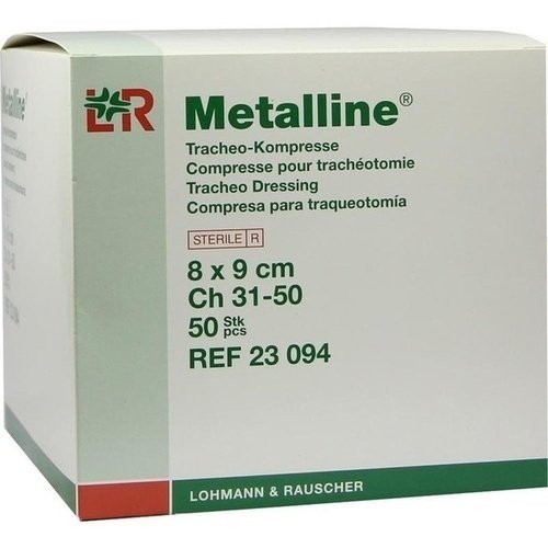 Metalline Tracheo Kompressen 8x9cm 50 ST PZN 02072736 - PK/50