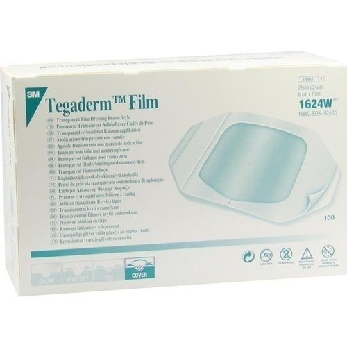 Tegaderm 3M Film 6x7 cm 1624W 100 ST PZN 02097989 - PK/100