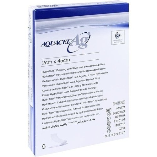 Aquacel AG Tamponade 2x45cm 5 ST PZN 02140136 - PK/5