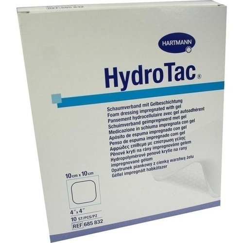 Hydrotac Schaumverband 10x10cm steril 10 ST PZN 03451312 - PK/10