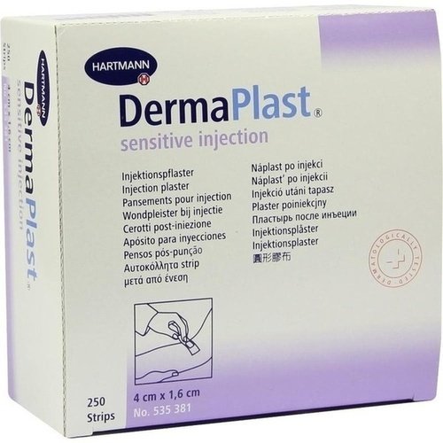 Dermaplast Sensitiv Injektionspflaster 4x1,6cm 250 ST PZN 03645950 - PK/250