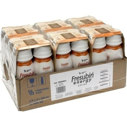 Fresubin Energy Drink Cappuccino Trinkflasche 6x4x200 ml PZN 03692760 - ST