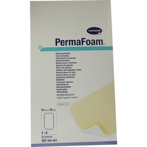 Permafoam Schaumverband 10x20cm 5 ST PZN 04094357 - PK/5 - Nachfolge-Artikel Permaform Classic PZN 15744568 10 Stk.