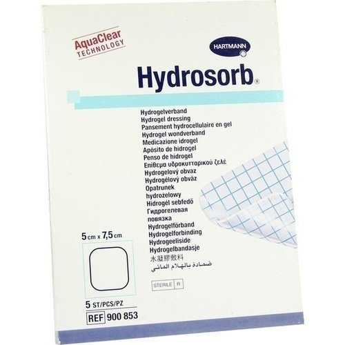 Hydrosorb Wundverband 5x7,5cm 5 ST PZN 04426629 - PK/5 - Nachfolge-Artikel Hydrotac Transparent 12801685