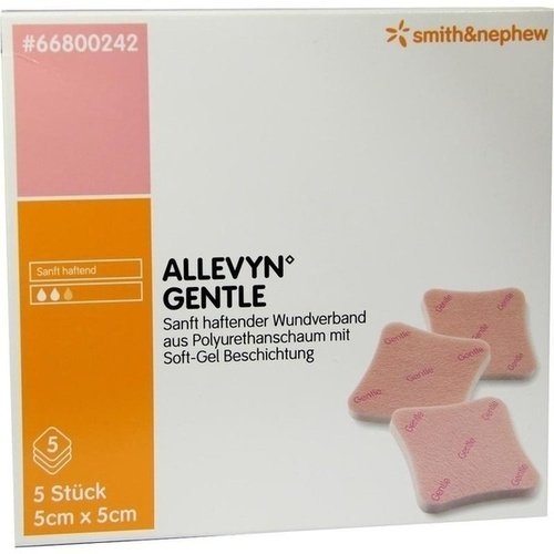 Allevyn Gentle 5x5cm Verband 5 ST PZN 06087367 - PK/5