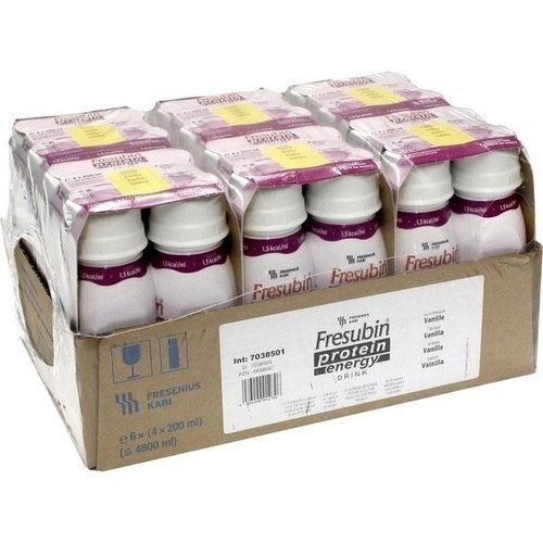 Fresubin Protein Energy Drink Vanille Trinkfl. 6x4x200 ml PZN 06698697 - ST