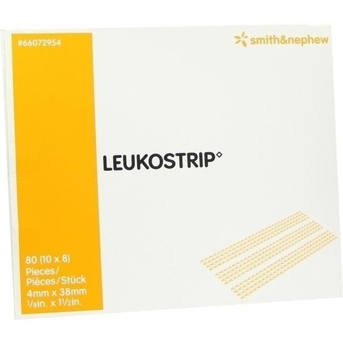 Leukostrip Wundnahtstreifen 4,0x38mm 10x8 ST PZN 07610374 - PK/10X8