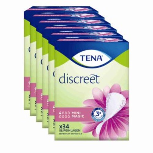 TENA LADY Discreet Einlagen mini magic (6 x 34 Stk.)