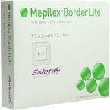 Mepilex Border Lite Verband 7,5x7,5cm steril 5 ST PZN 01018634 - PK/5