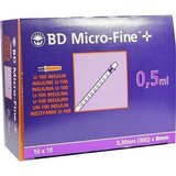 BD MicroFine+ U 100 Insulinspritzen 8mm 100x5 ml PZN 07468077 - PK/100